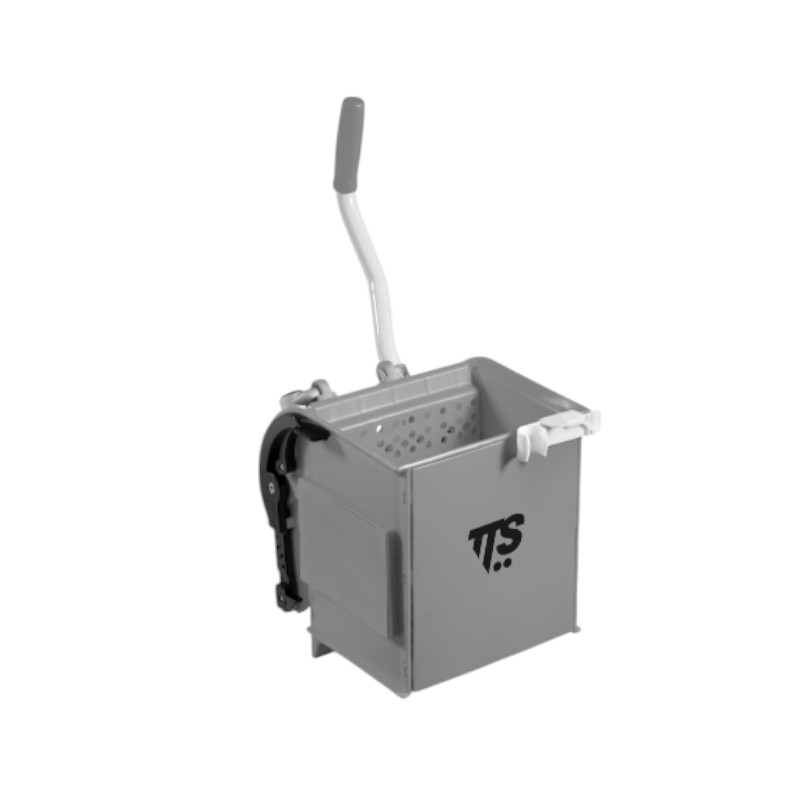 O-Key platte pers met aluminium handvat - Grijs